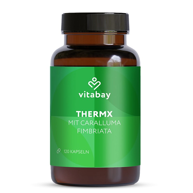 Формула за отслабване с Каралума фимбриата – Контрол на апетита и изгаряне на мазнини Sports Thermx, 120 капсули — снимка на продукта от Vitabay