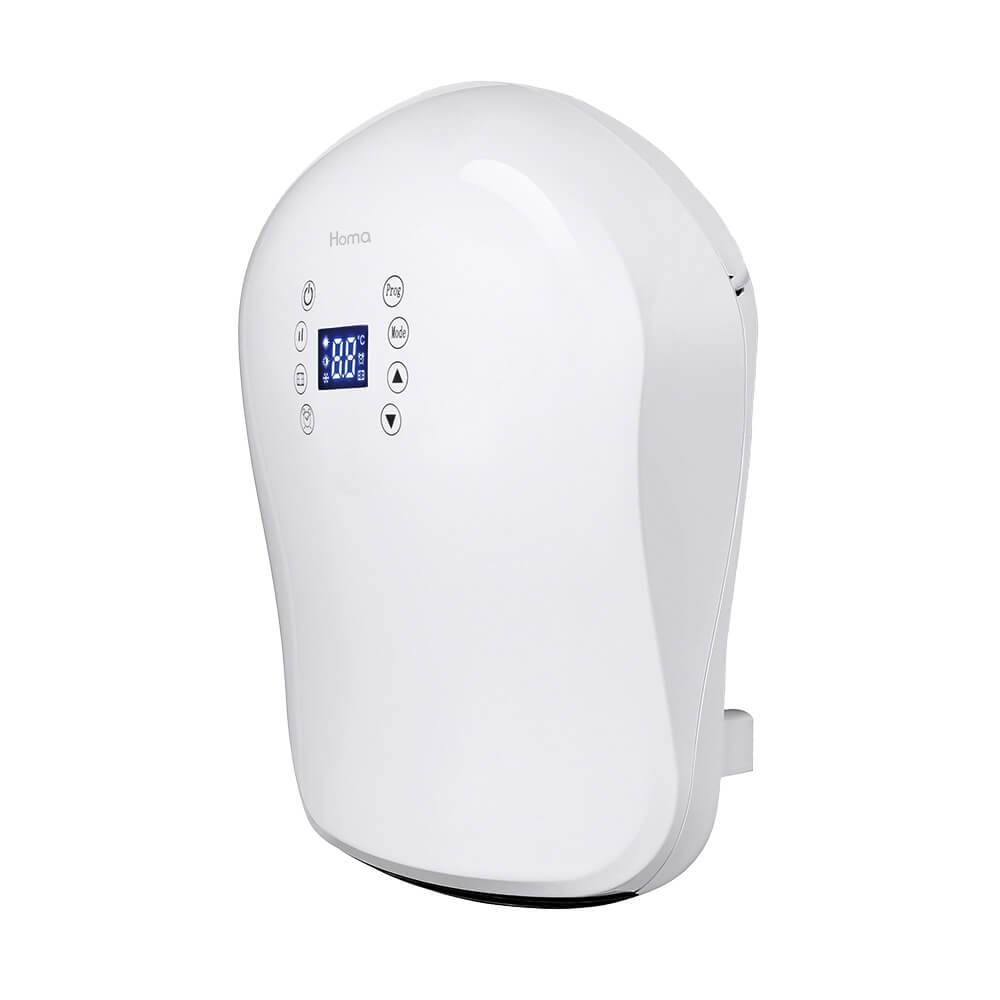 Вентилаторна печка Homa HBH-7720B, За баня, 2000W, LED дисплей, 5-40 ℃, Защита IP24, Бял — снимка