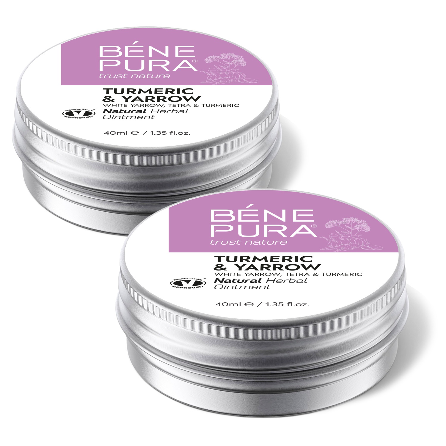 2x Мехлем Хеморелакс с билки при Хемороиди: Бял равнец, Смрадлика и Куркума - 40мл — снимка