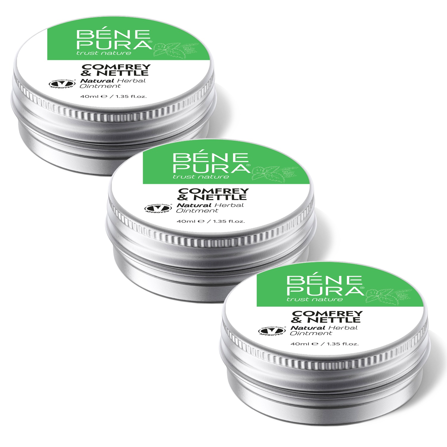 3x Мехлем Черен оман и Коприва с билки при Ставни болки - 40мл — снимка