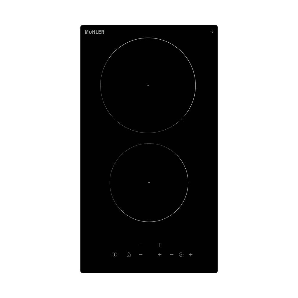 Плот за вграждане Muhler CHP21, 3000W, LED дисплей, 2 зони, Защита от прегряване, 2 години гаранция — снимка
