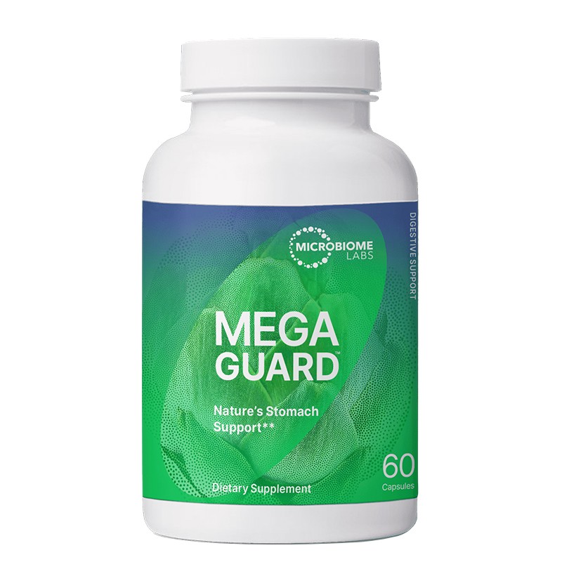 Артишок 640 mg + Женско биле 150 mg + Джинджифил – За стомашен комфорт и храносмилане, MegaGuard™, 60 капсули от Microbiome Labs — продуктова снимка