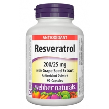 УЕБЪР НЕЙЧЪРАЛС РЕСВЕРАТРОЛ Антиоксидант капсули x 90 — Антиоксиданти за отслабване