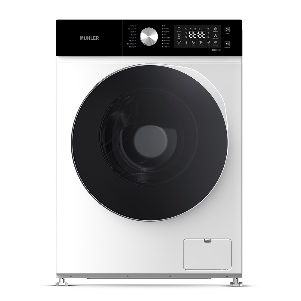 Пералня Muhler IWM8140NWA, Anti-scald, Steam Wash, Клас А, 8kg, 1400rpm, Бял — снимка
