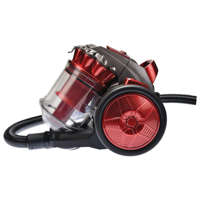 Прахосмукачка без торба Elit Virago VC-18, 900W, 3L, Циклонна филтрация, HEPA филтър, Клас А, Червен — снимка
