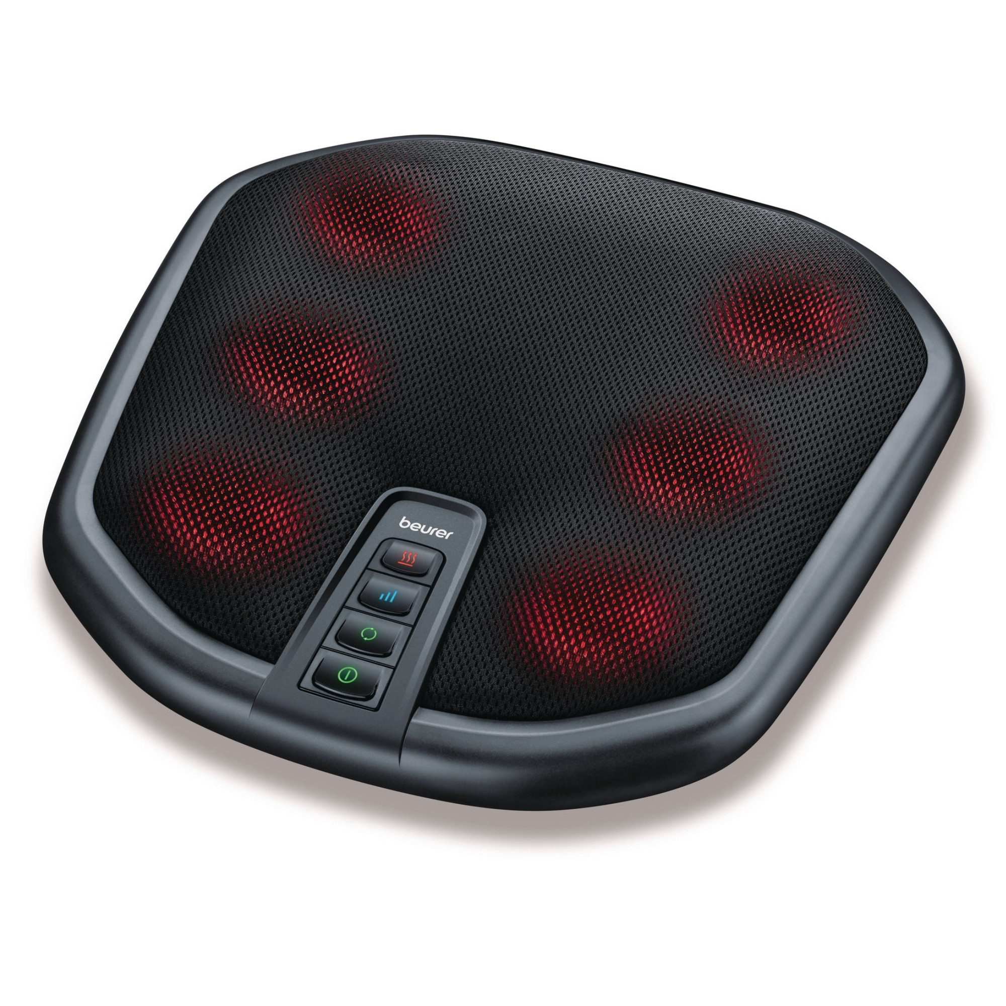 Масажор Beurer FM 70, 36W, Шиацу, Гръб и крака, 18 глави, 3 скорости, Затопляне, Покривало, Черен от Beurer — продуктова снимка