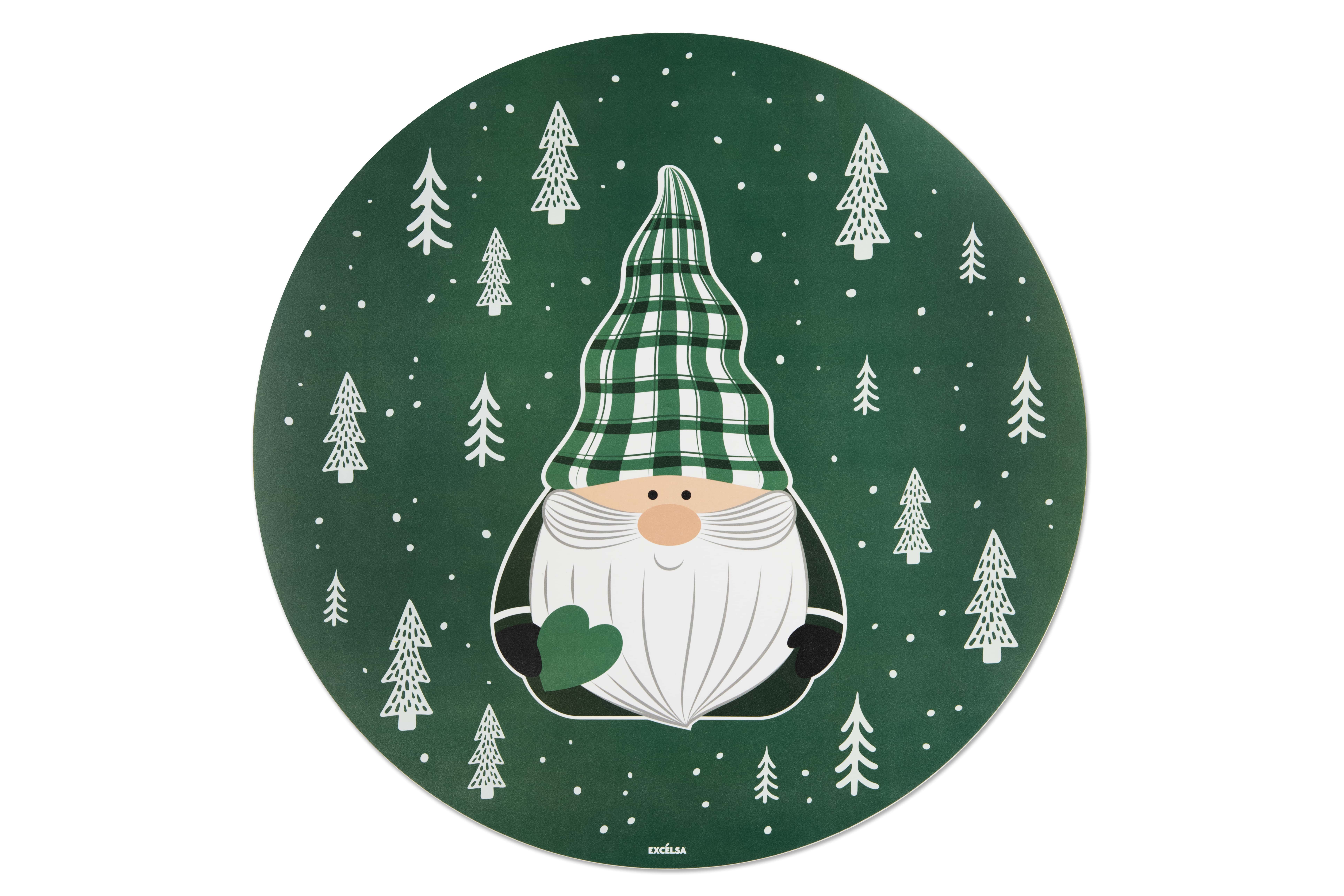 подложки за хранене EXCELSA GREEN WINTER, 2 броя, 36 см, елегантен дизайн, за сервиране  

13