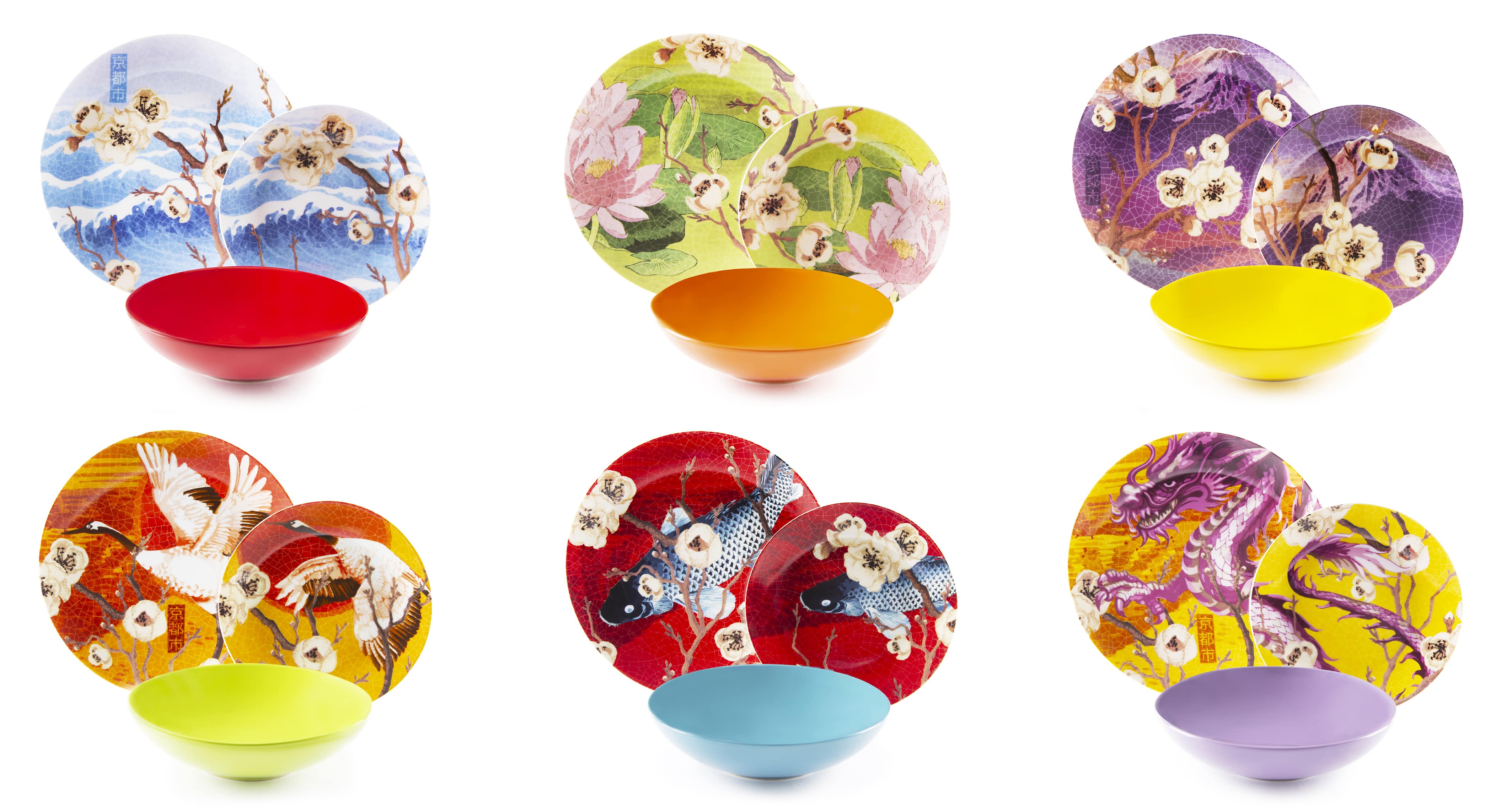 комплект чинии EXCELSA FUJI, 18 части, за трапеза  

15