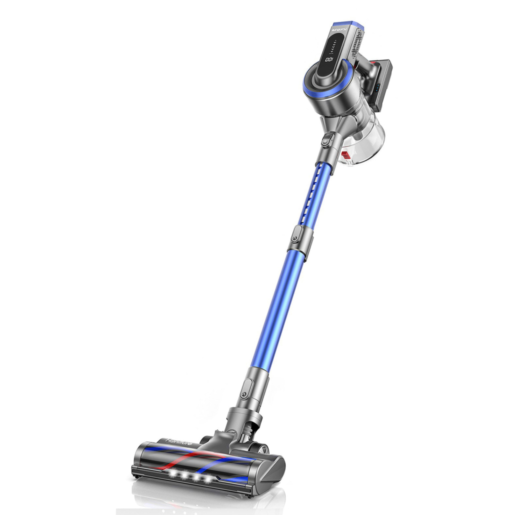 Вертикална прахосмукачка Honiture S12, 450W, синя — снимка
