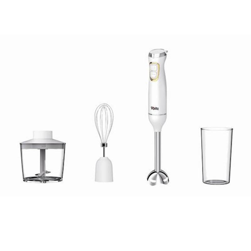 Пасатор, чопър и миксер 3в1 Oliver Voltz OV51112WSC, 800W, 700 мл, 2 скорости, Острие и приставка за разбъркване от неръждаема стомана — снимка