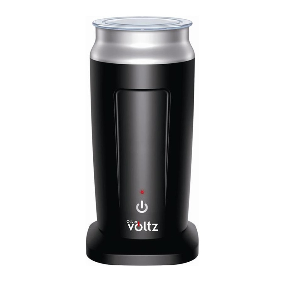 Уред за разпенване на мляко 3в1 Oliver Voltz OV51176A, 240 мл, 500W, Автоматична термозащита STRIX, Неръждаема стомана, Черен/сив от Voltz — продуктова снимка
