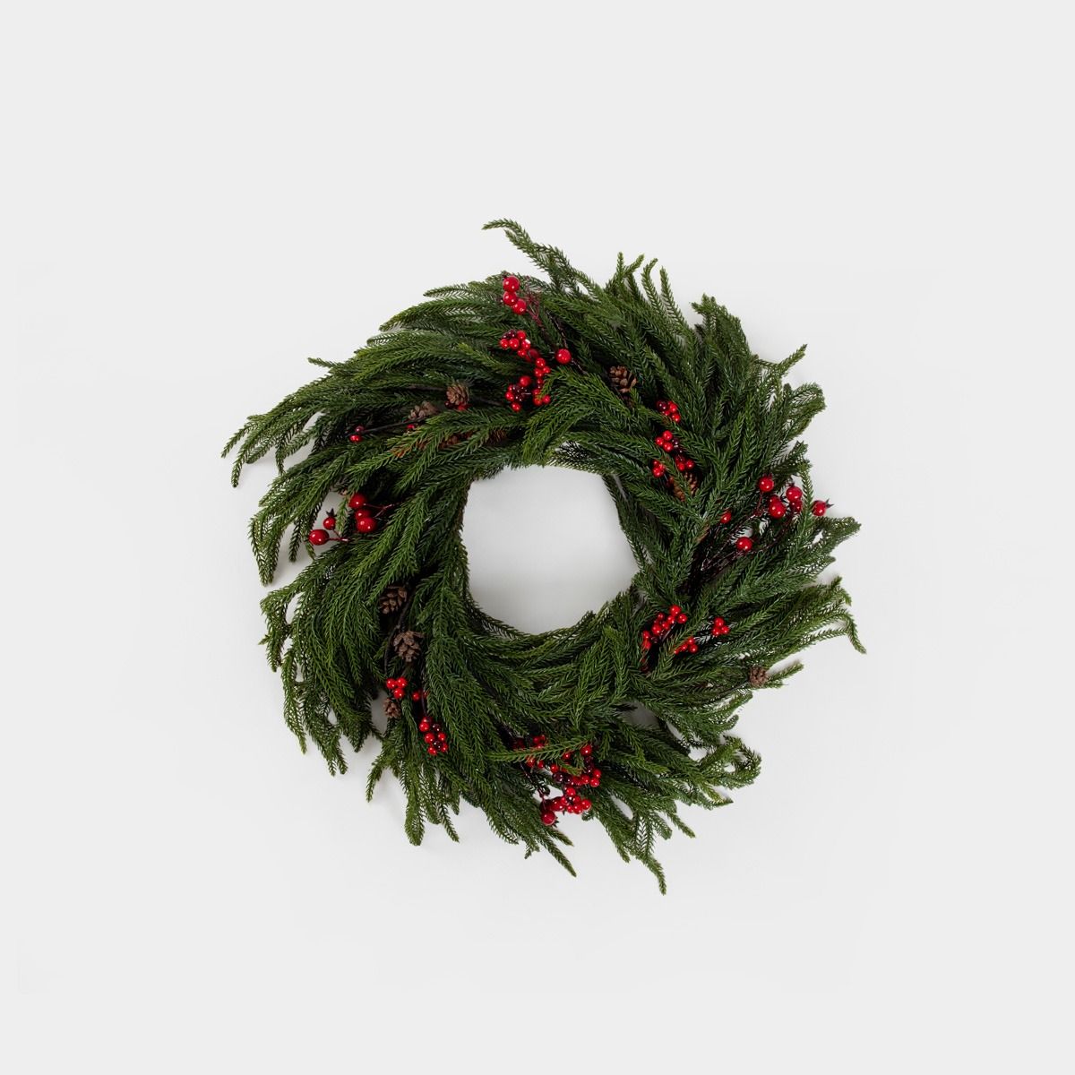 Коледен венец HOMLA LARCH, 60 см, празнична украса, коледна декорация  

4