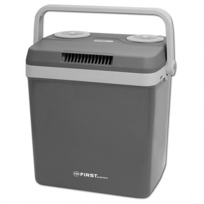 Хладилна електрическа чанта First Austria FA-5170, 58W, 25 литра, 2 безчеткови мотора, Адаптер за запалка, Сив — снимка