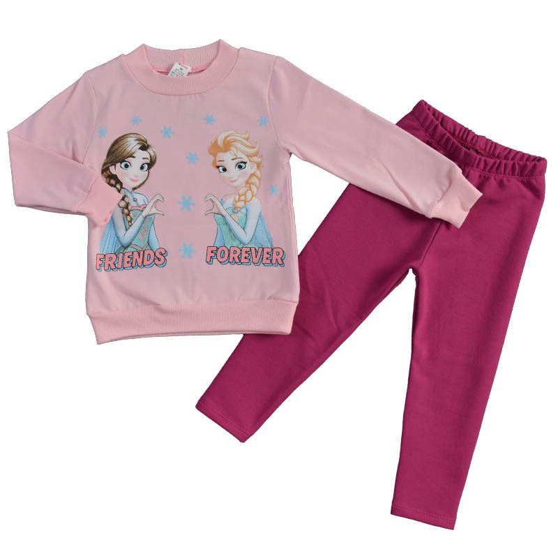 Памучен детски комплект Elsa&Anna Friends в розово — снимка на продукта от Svetli Baby