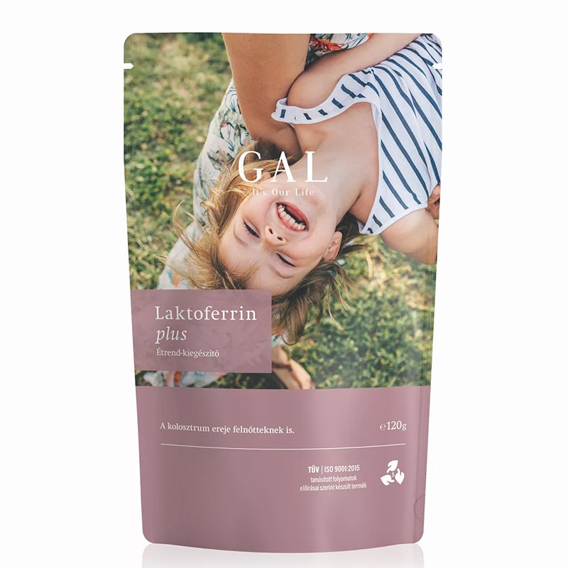 Лактоферин 600 mg + глицин - Laktoferrin Plus – Имунна защита и чревен баланс, 30 дневни дози, 120 g прах — снимка на продукта от GAL