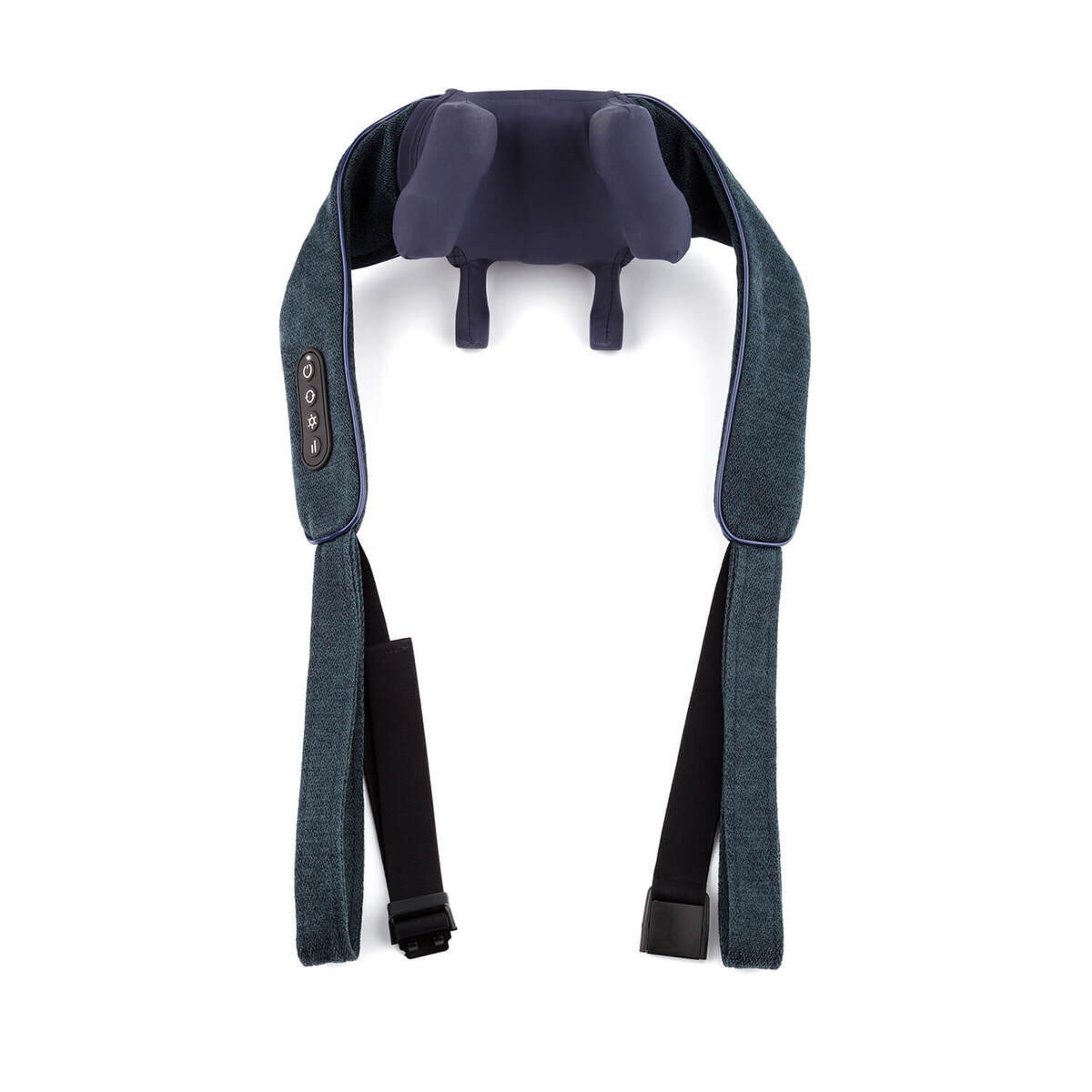 Масажор за врат Medivon Hyperion, Шиацу, 2 скорости, Инфрачервено загряване, Подпомага кръвообращението и регенерацията, Тъмносин — снимка на продукта от Medivon