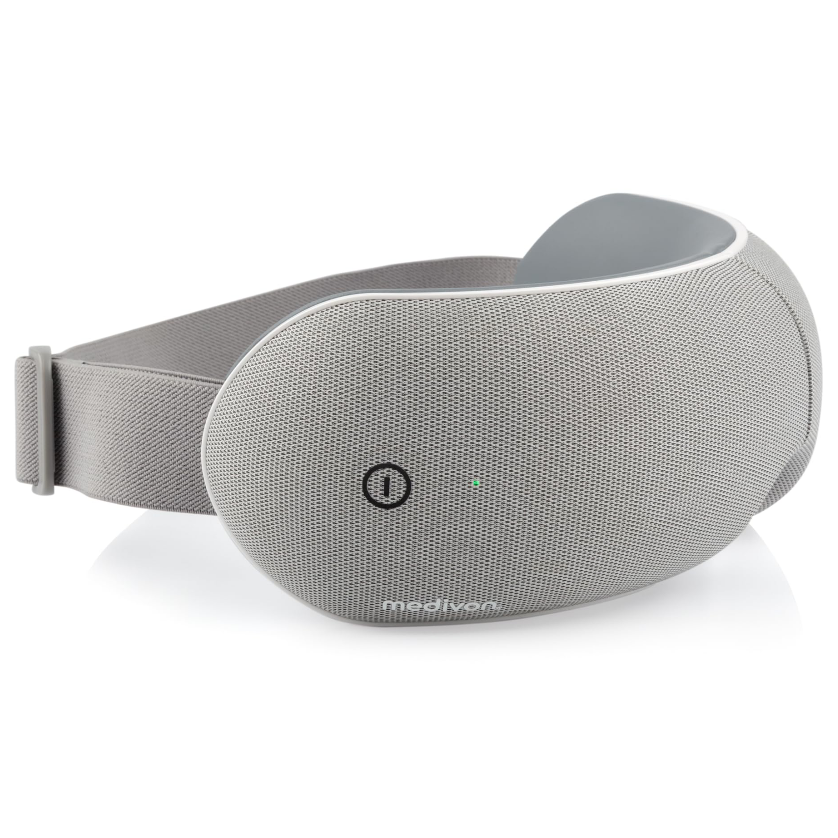 Масажор за очи Medivon Horizon VISION, Топъл компрес, Вибрации, Облекчава умората и напрежението, Bluetooth, Релаксиращи звуци, Сив — снимка на продукта от Medivon