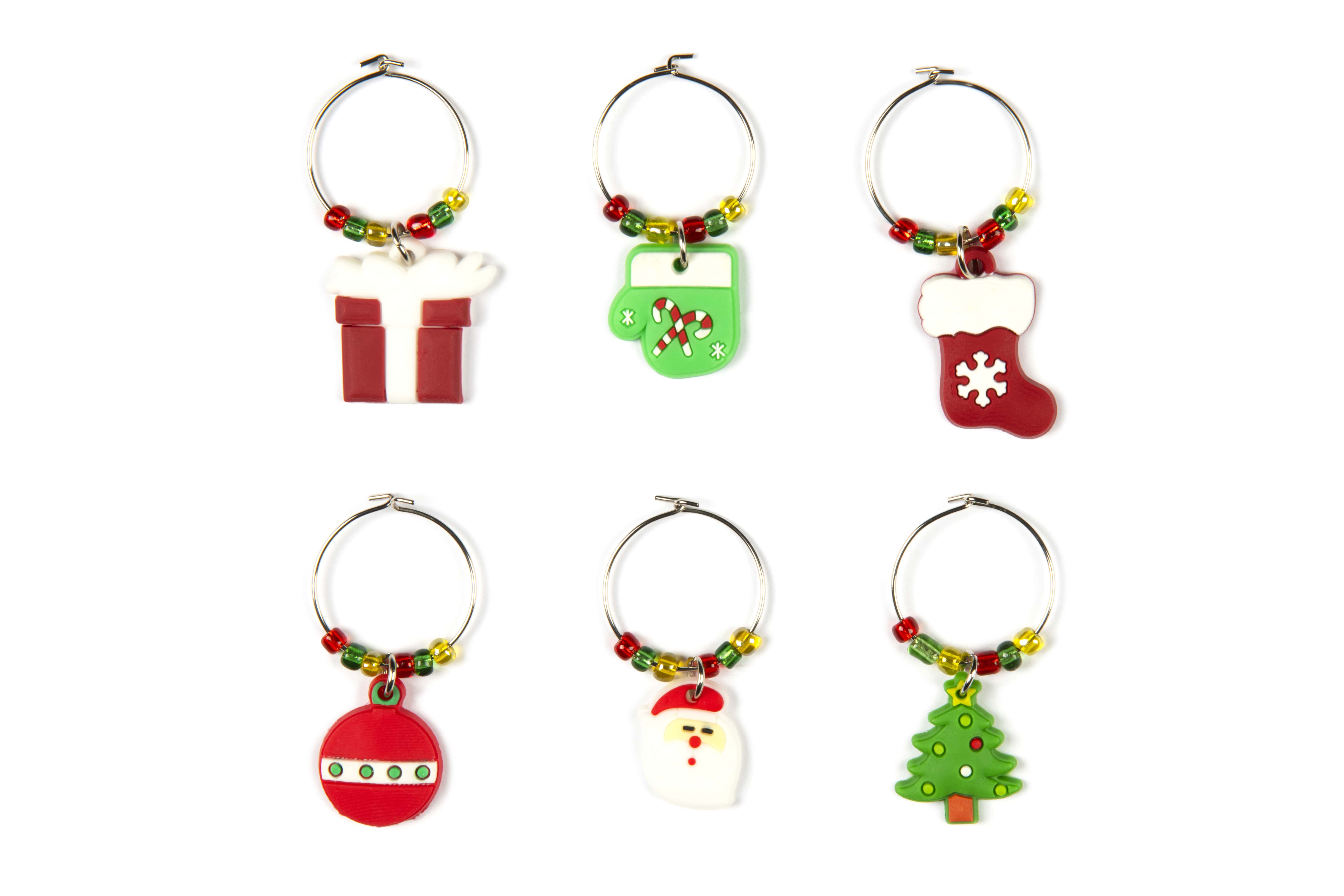 Маркери за чаши EXCELSA FOR YOU, 6 броя, за персонализиране на чаши за вино, цветни и забавни, за подарък  

7