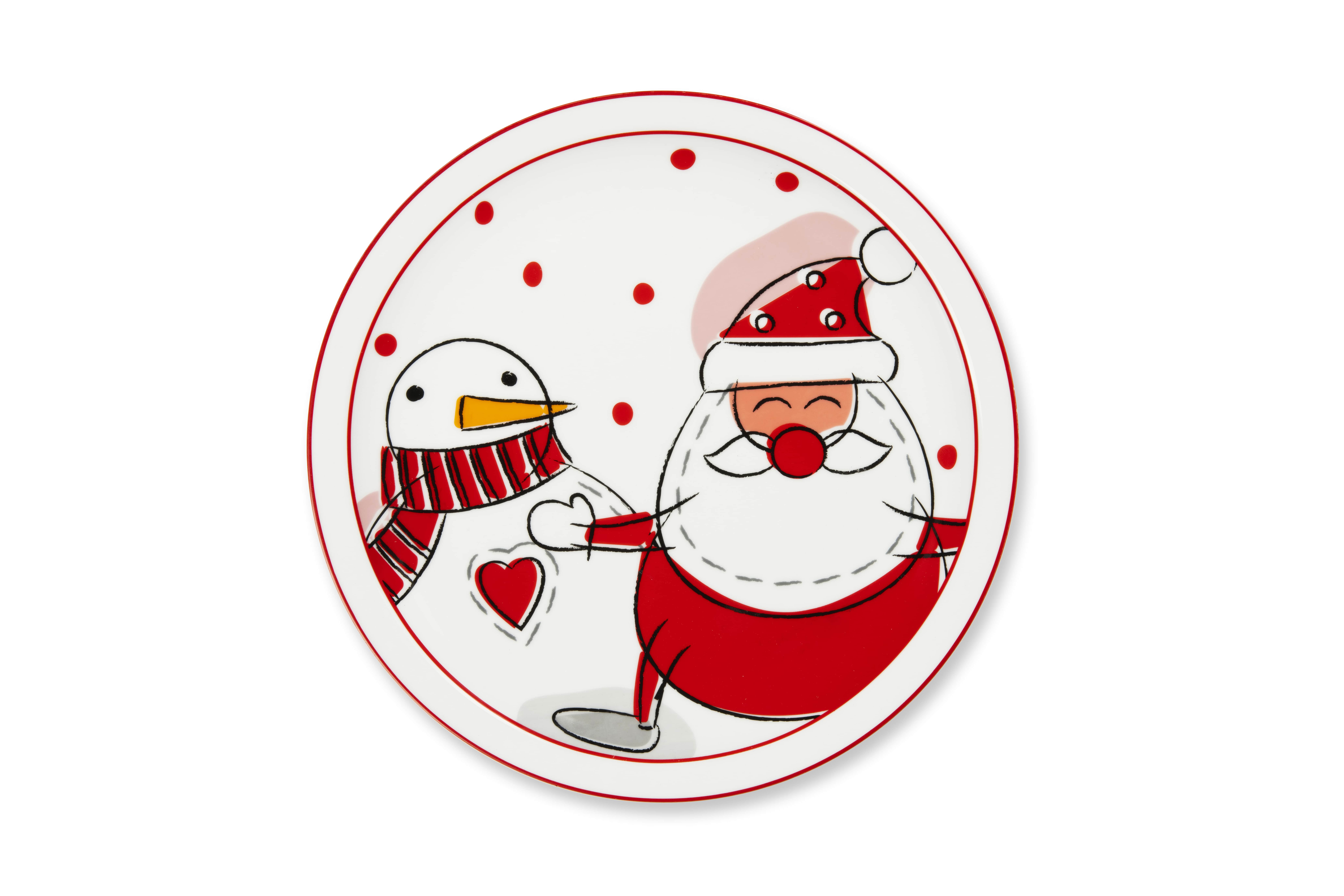 Чиния за пица EXCELSA SNOWMAN, 30,5 см., зимна, за сервиране, цена 20 лв.  

19