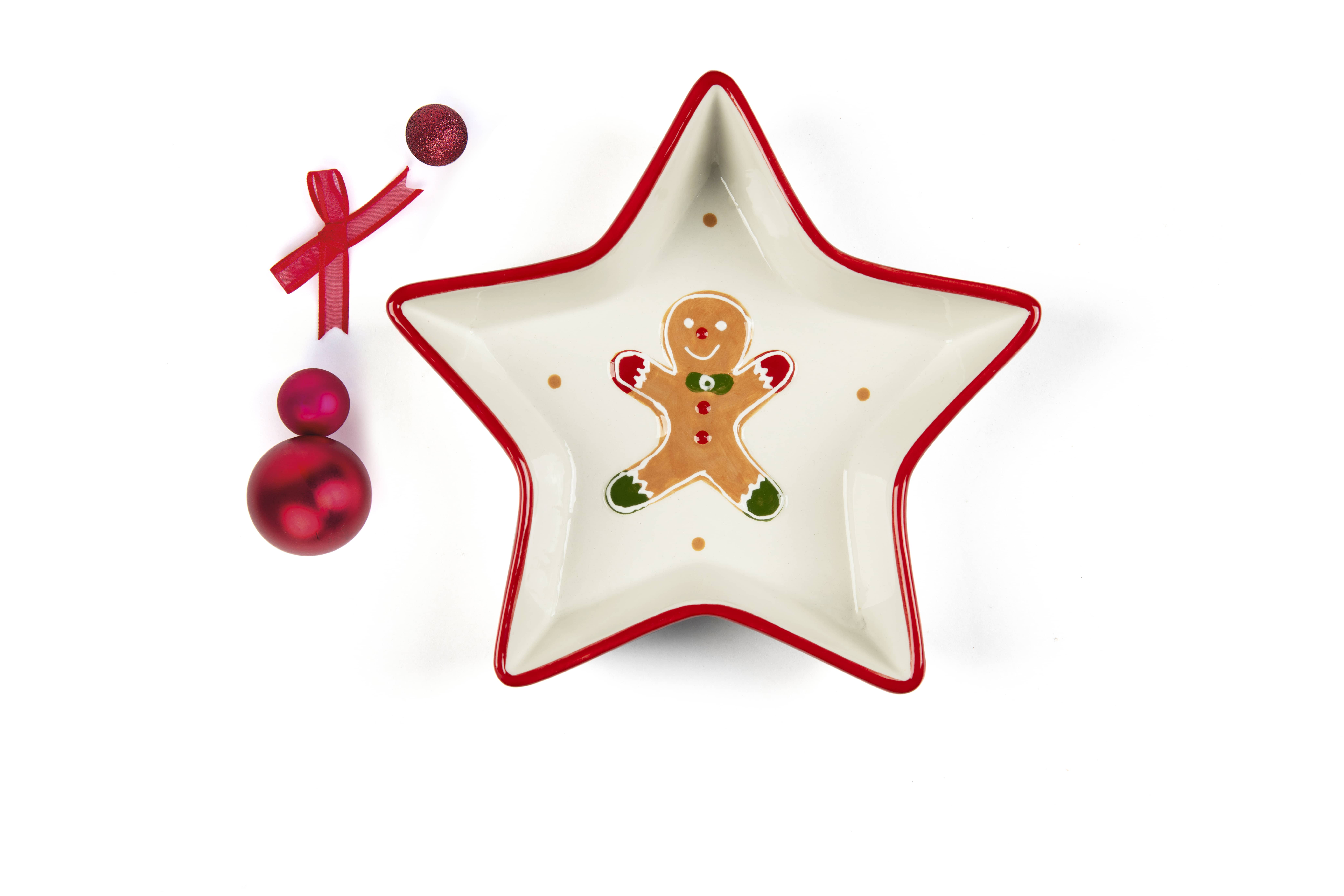 Чиния звезда EXCELSA WONDERFUL GINGER, за сервиране, стилна и празнична, цена 18 лв.  

18