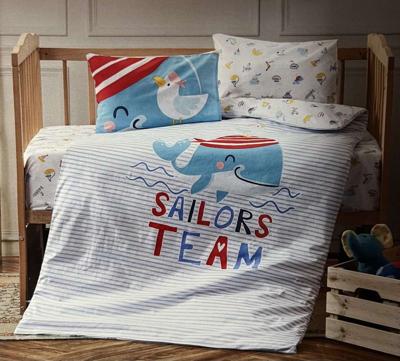Памучен спален комплект Sailor Team