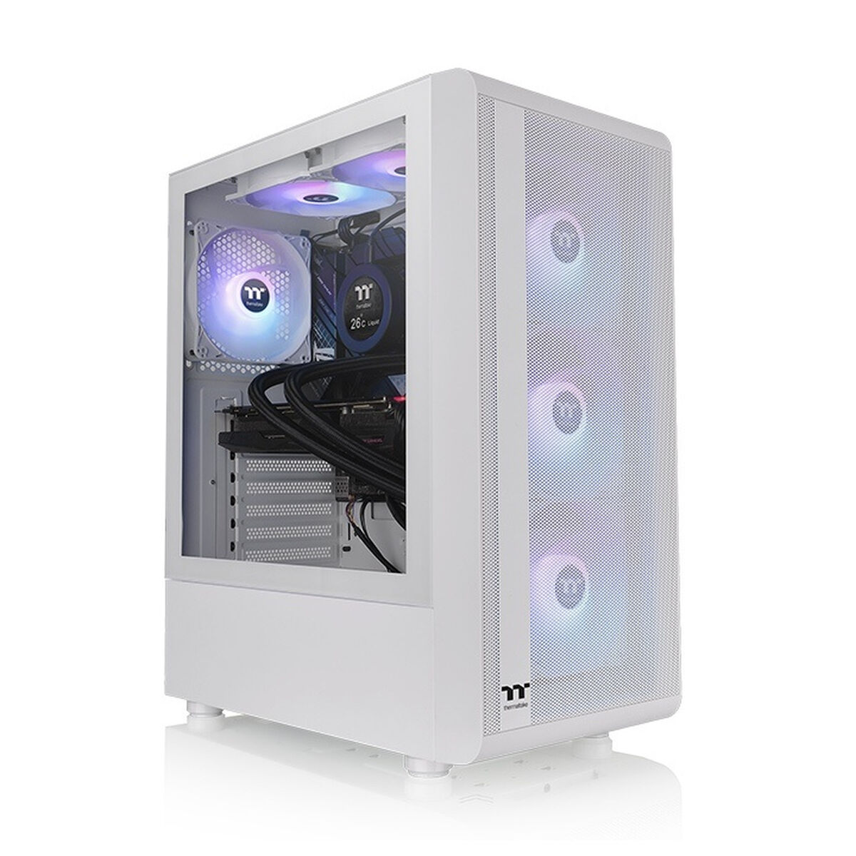 Снимка на ATX полу-висока кутия THERMALTAKE S200 TG ARGB Бял, THERMALTAKE, цена 126.57 лв