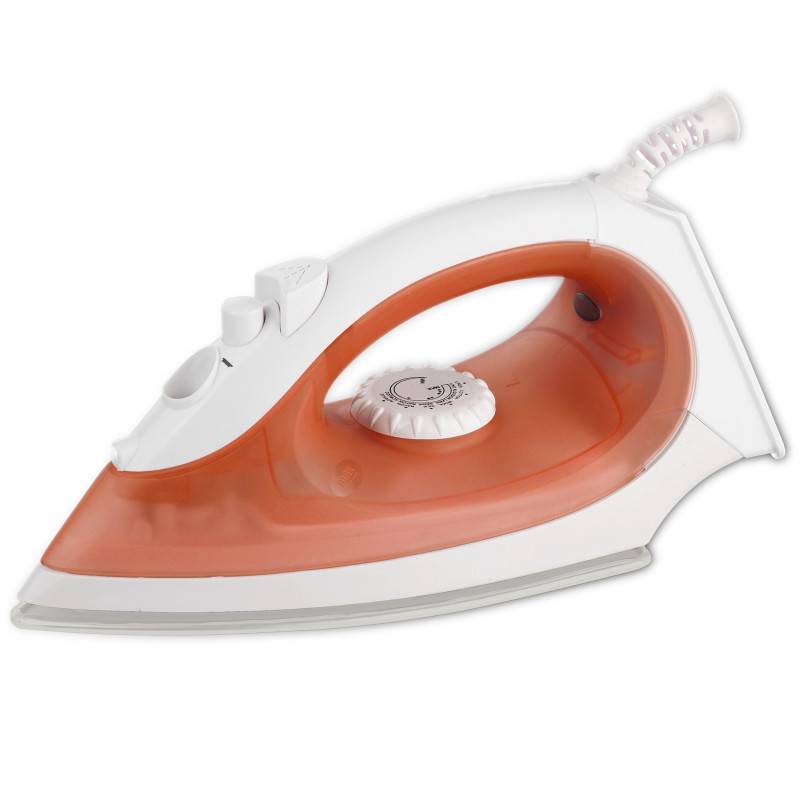 Ютия Rosberg R51050FC, 2000W, 150 мл, Керамична плоча, Регулируема пара, Индикатор за ниво вода, Термостат, Бял/оранжев — снимка