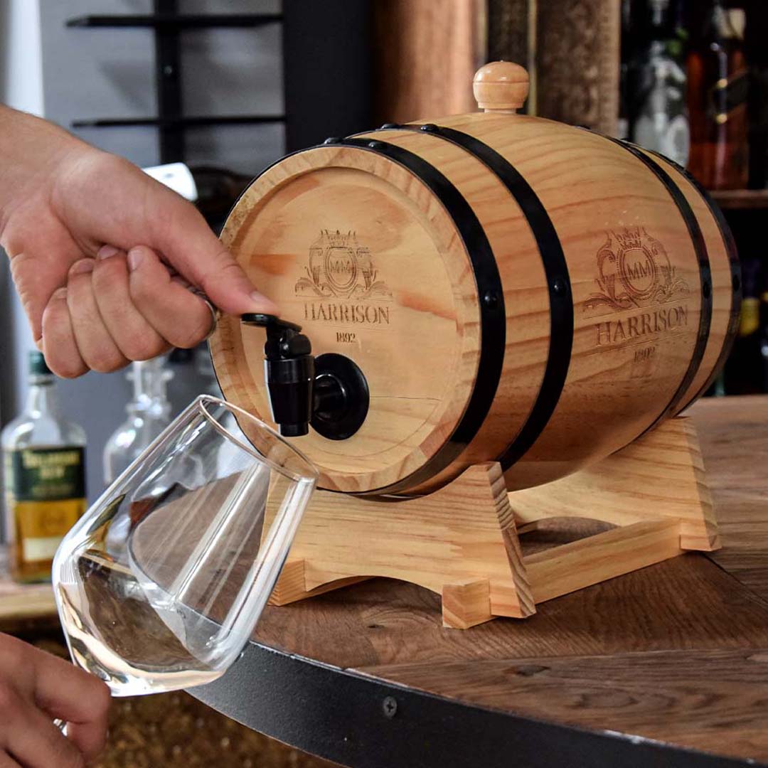 Дървено Буренце за Вино от Dreboliikicom — продуктова снимка