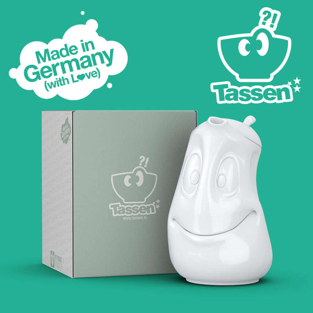 Порцеланова Кана за Кафе и Чай с Изражение (1200мл.) — снимка на продукта от Dreboliikicom