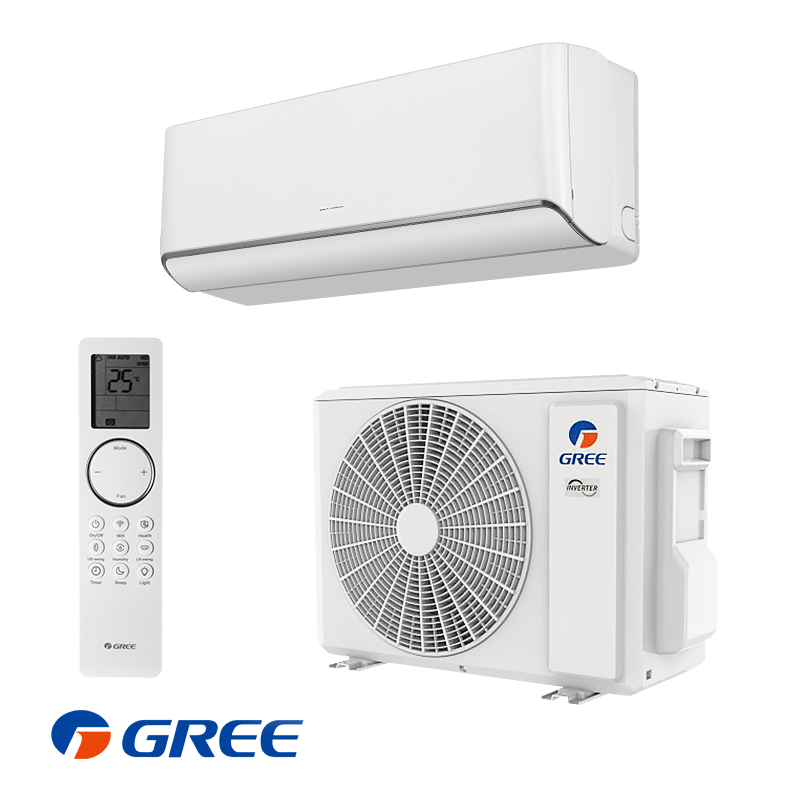 Инверторен климатик Gree Airy GWH12AVCXD-K6DNA1A, 12000 BTU, 24 м2, A+++, Wi-Fi, R-32, Бял — снимка на продукта от Gree