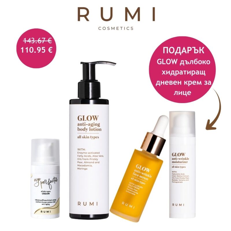 Козметичен комплект "Красива кожа от глава до пети с GLOW" — снимка