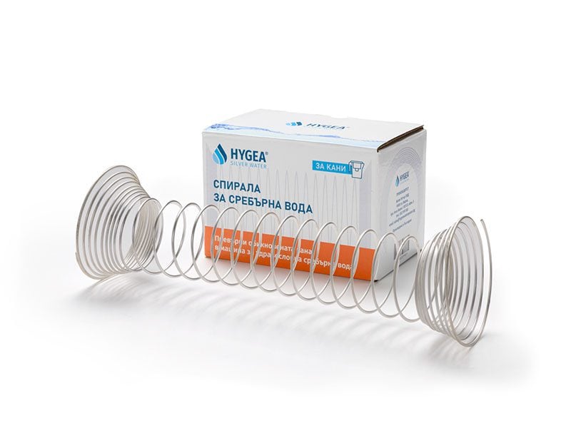 Сребърна спирала за кани Hygea Silver Water — снимка на продукта от Hygea Water Bulgaria