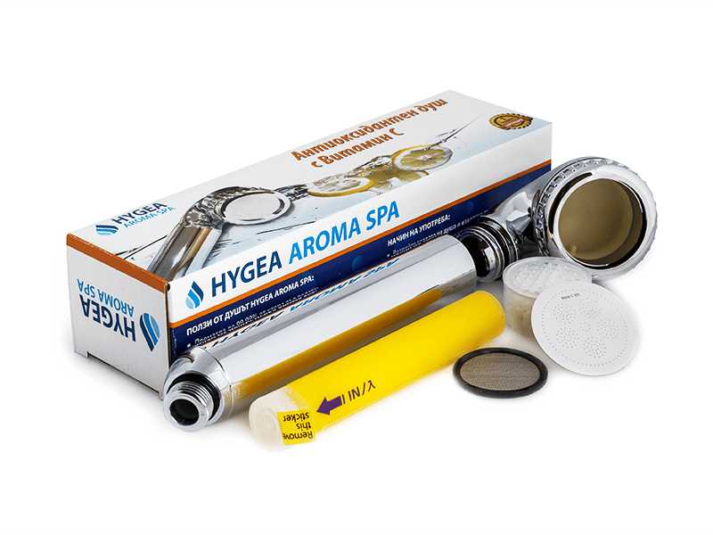 Душ Hygea Aroma Spa с витамин C от Hygea Water Bulgaria — продуктова снимка