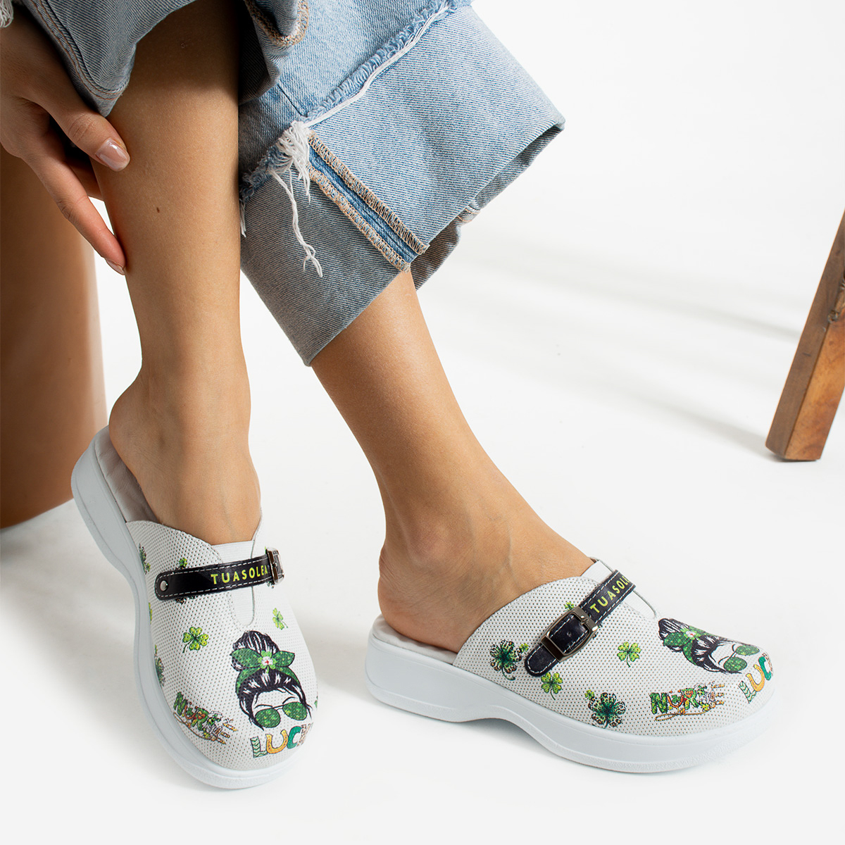 Анатомични дамски чехли от естествена кожа с гел стелка, комфорт и стил  

15