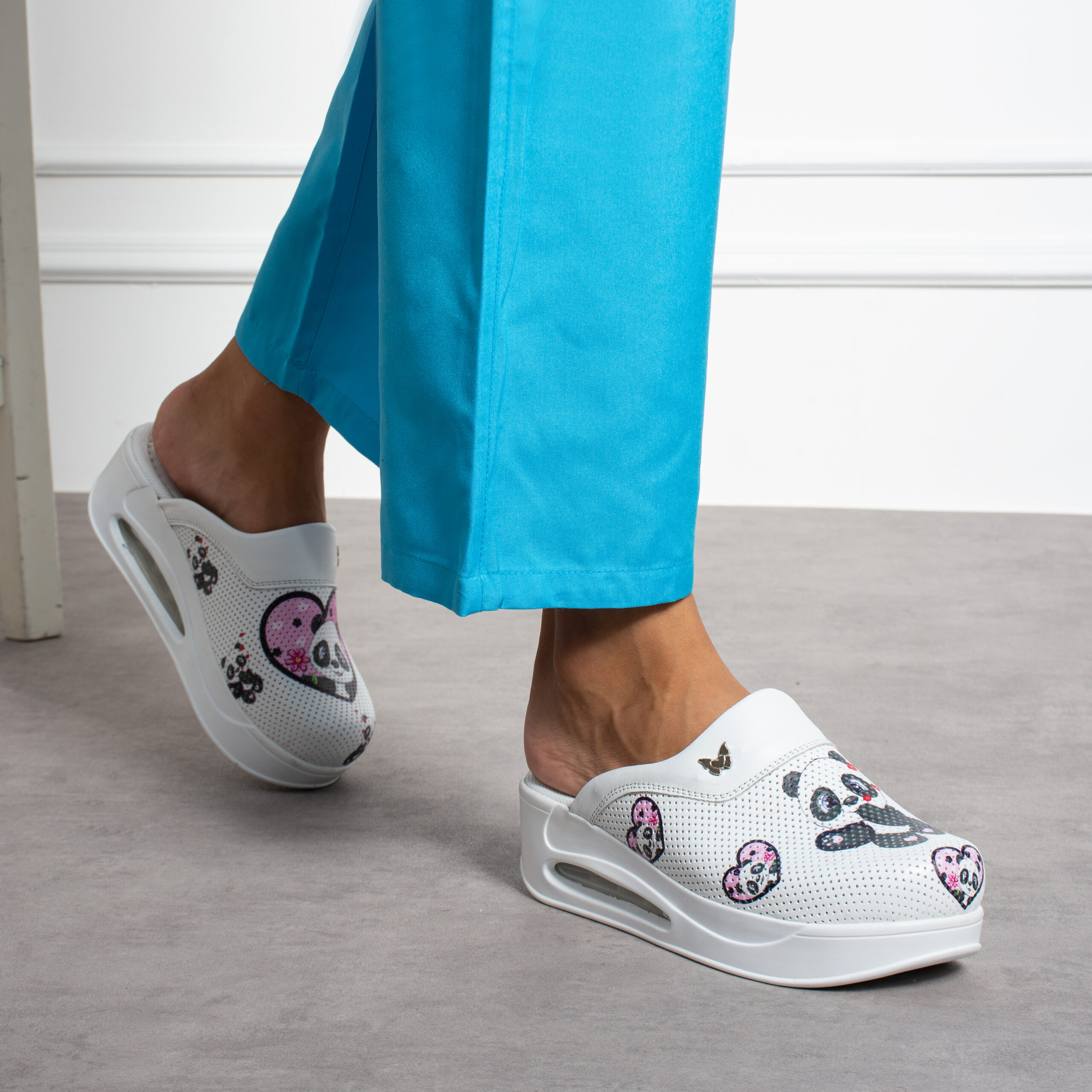 Анатомични дамски чехли на платформа, естествена кожа, комфорт  

7