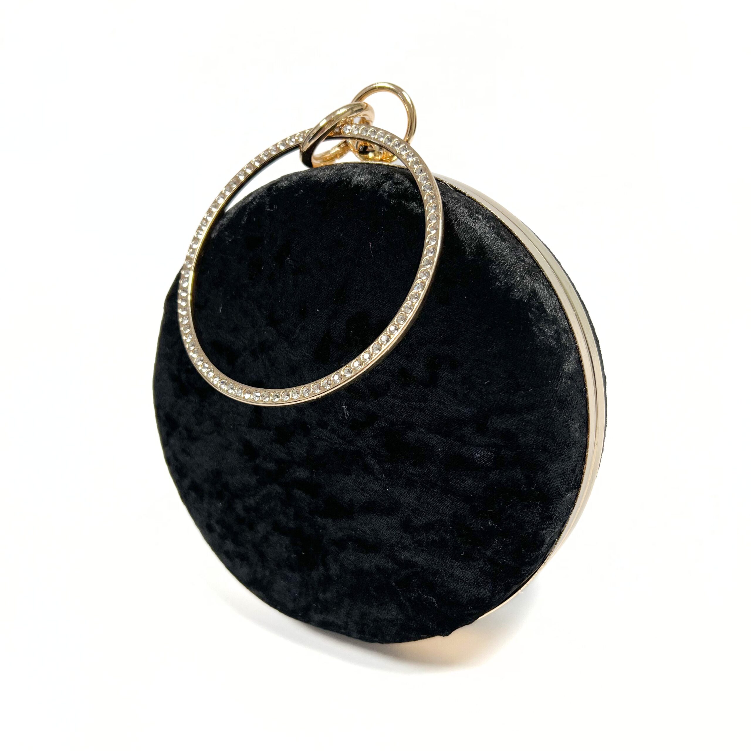 Дамска черна велурена чанта клъч ARMADA модел 20070BL за елегантни поводи  

4.