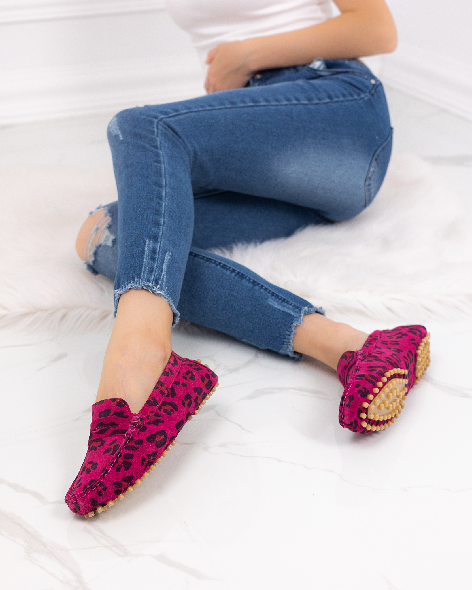 Дамски мокасини с леопардов принт