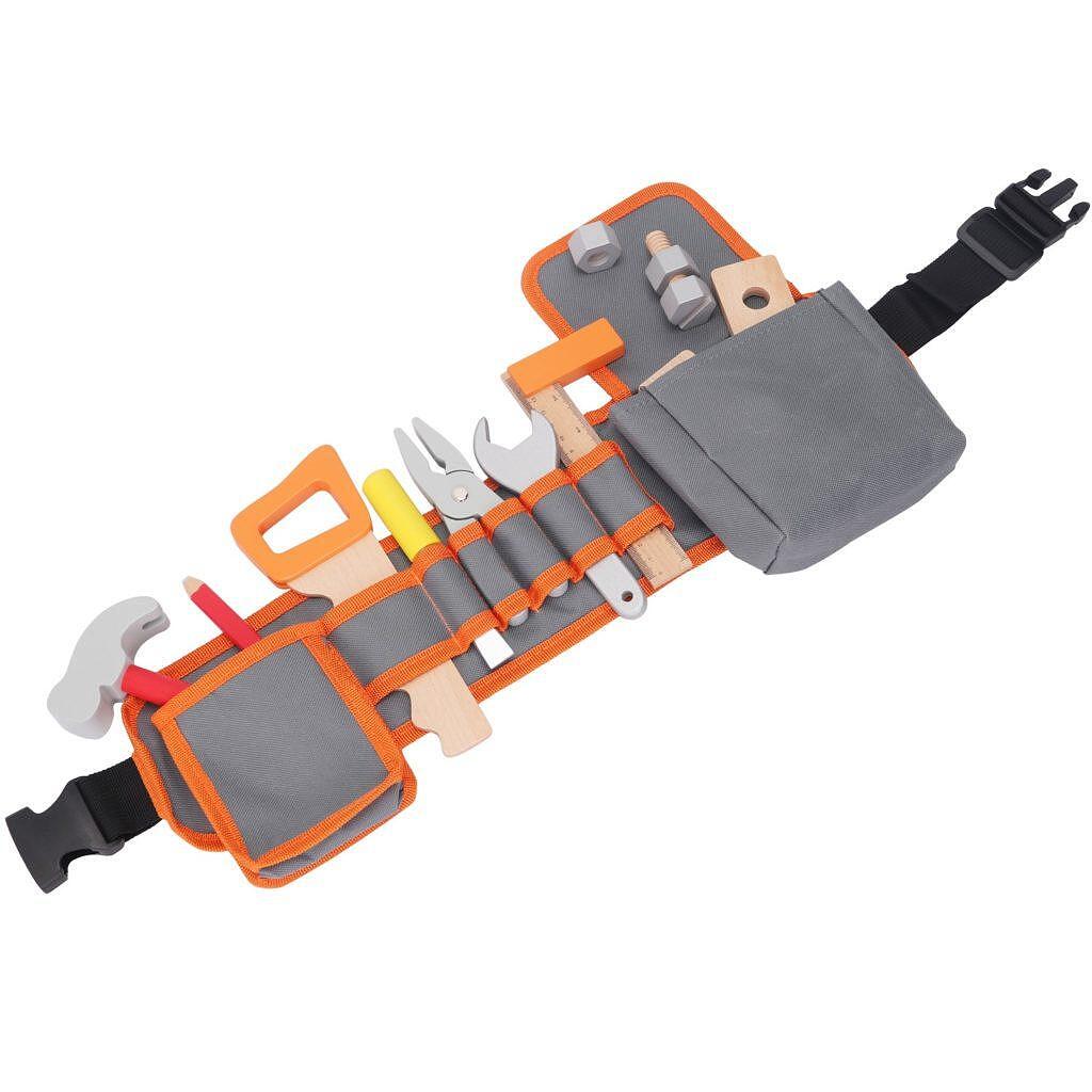 Детска ролева игра за момчета – Колан с дървени инструменти New Classic Toys — снимка