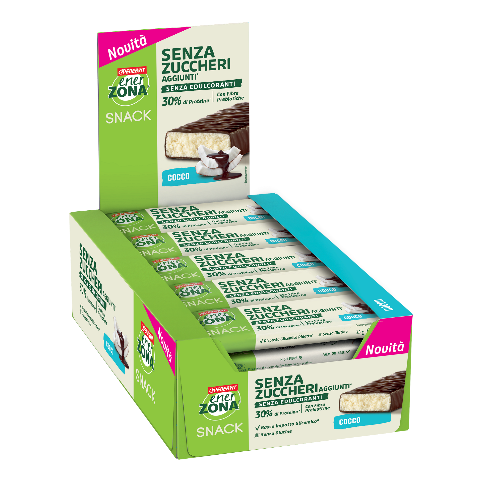 ЕнерЗона Снак Баланс, кокос, 30 бр., вкусни енергийни хапки, снак и хапки  

12