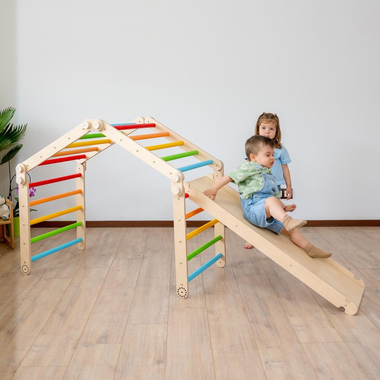 Модифициращ се Пиклер Триъгълник 4 модула с Рампа Wooden Magic — снимка