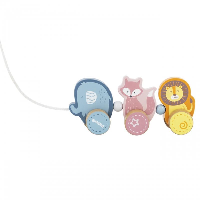 Детска дървен играчка за дърпане Polar B - Животни Viga toys — снимка