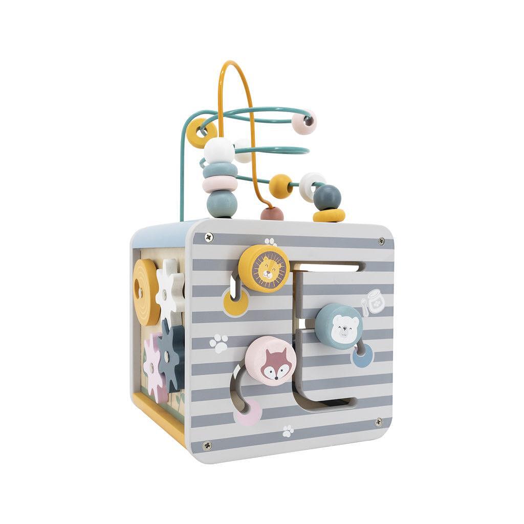 Детски дървен дидактически куб 5 в 1 Polar B Viga toys — продуктова снимка