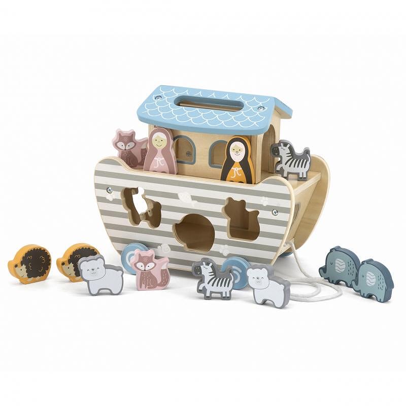 Детски дървен сортер на колела Ной Viga toys — снимка