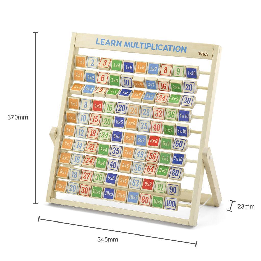 Дървена таблица за умножение Viga toys — снимка
