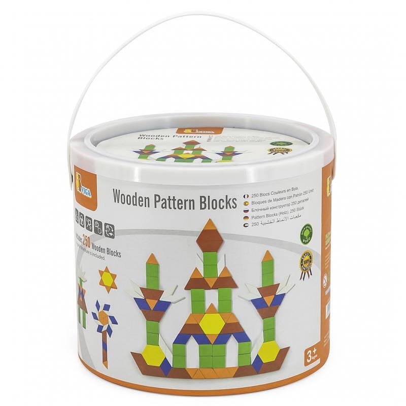 Детска дървена мозайка от 250 части Viga toys — снимка