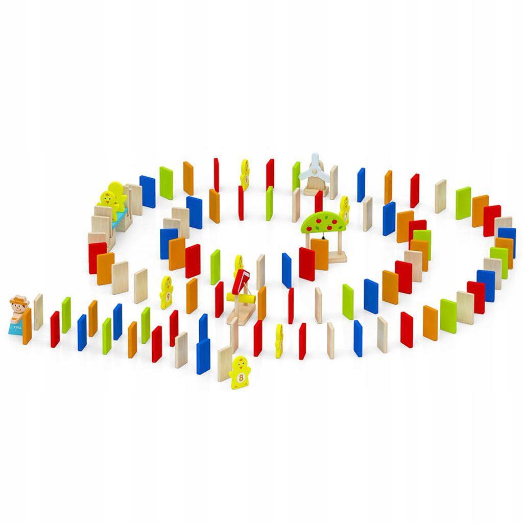 Дървено домино за събаряне Viga toys — снимка