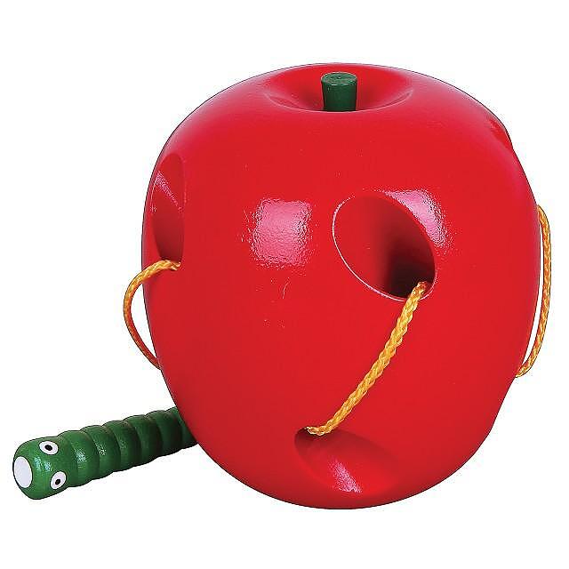 Детска дървена играчка за нанизване – Ябълка Viga toys — снимка