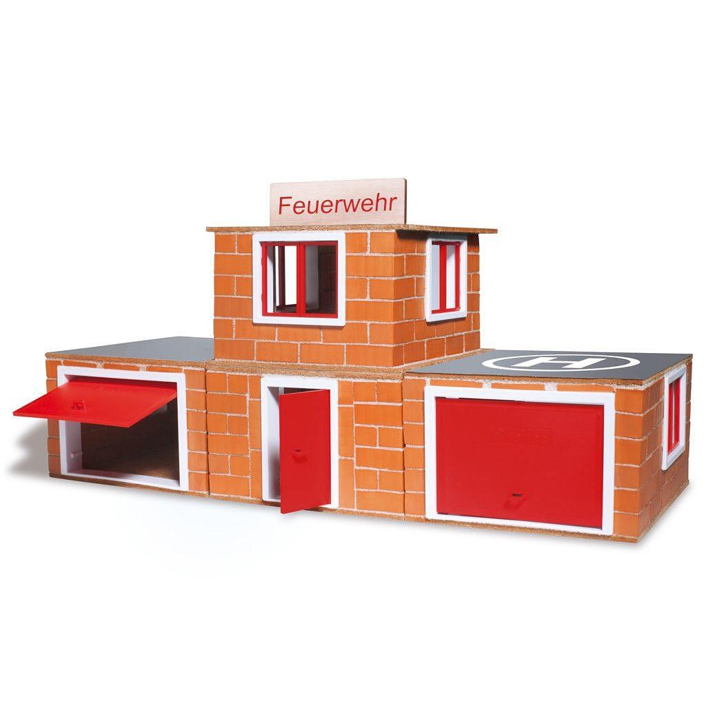 Детски конструктор с тухли – Пожарна Teifoc — продуктова снимка