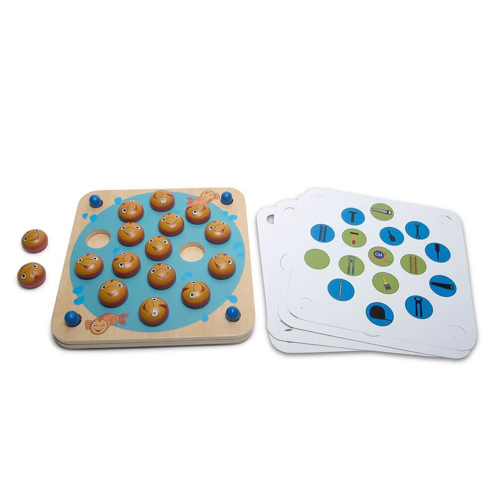 Дървена мемори игра за памет с рибки BS Toys — продуктова снимка