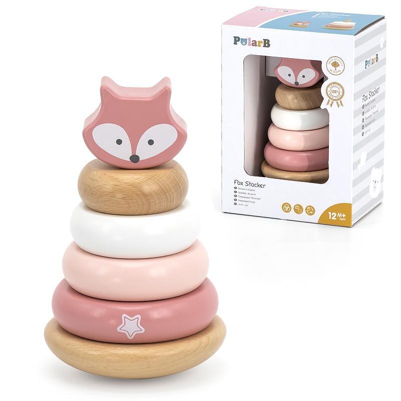 Дървени рингове за нанизаване Лисиче - PolarB — снимка